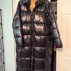 BCBGeneration Glossy Black Puffer Coat